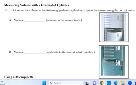 Solved: Measuring Volume of a model .